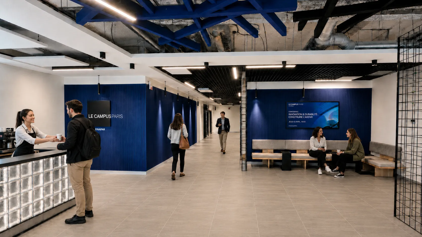 Intérieur moderne du campus